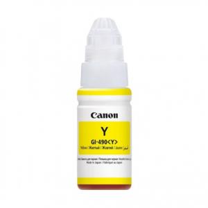 Canon G1400 G1410 G2400 G2410 G2411 G3400 G3411 G4400 GI 490 Yazıcılar için uyumlu 70 ml Sarı Orijinal Mürekkep GI-490